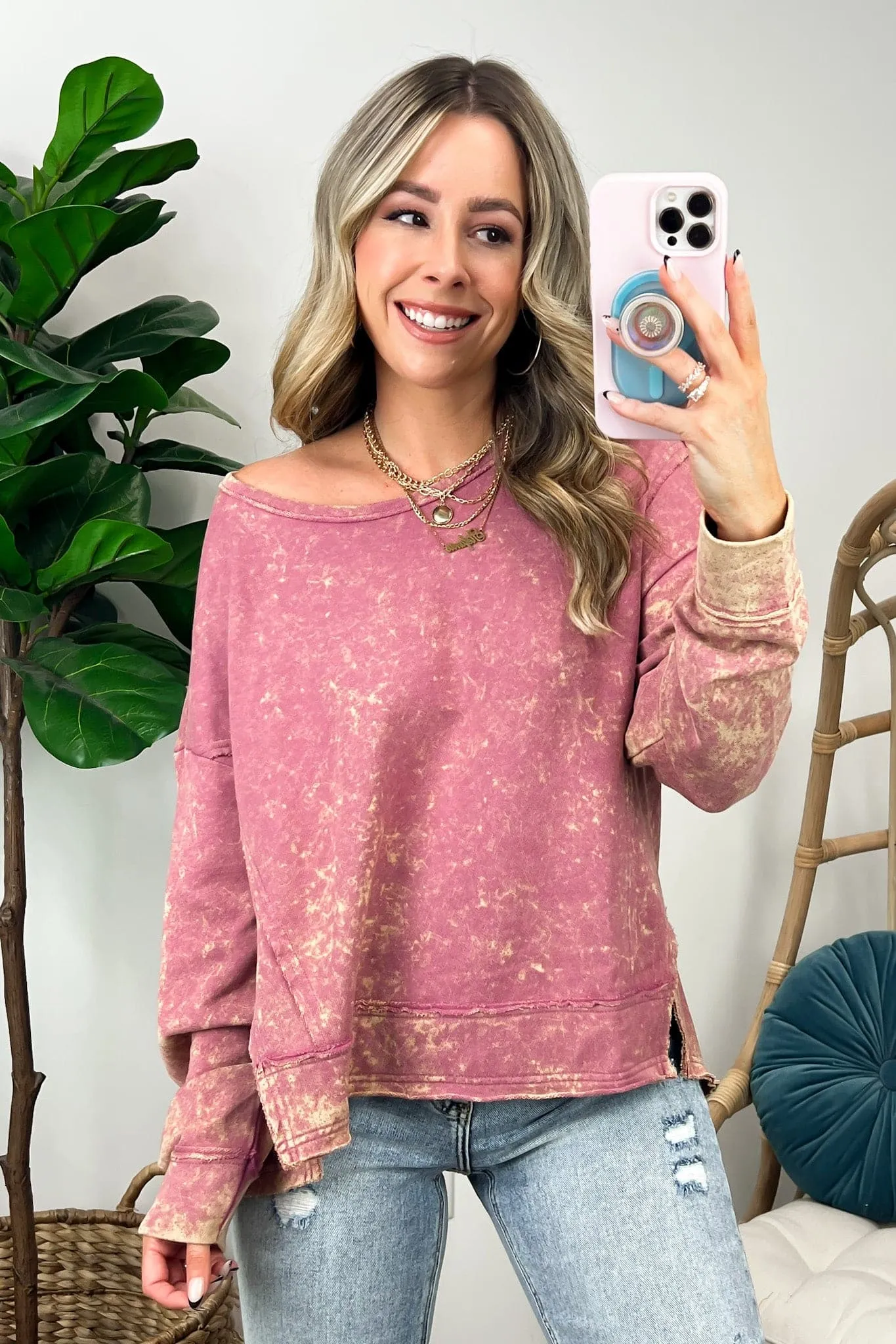 Adelaid Vintage Wash Pullover - BACK IN STOCK