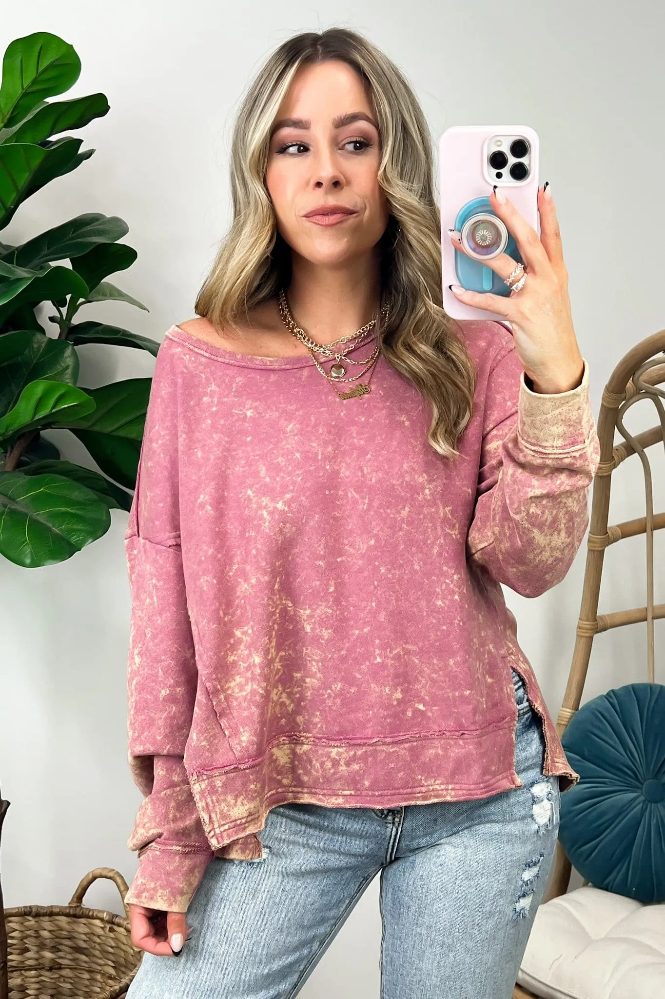 Adelaid Vintage Wash Pullover - BACK IN STOCK