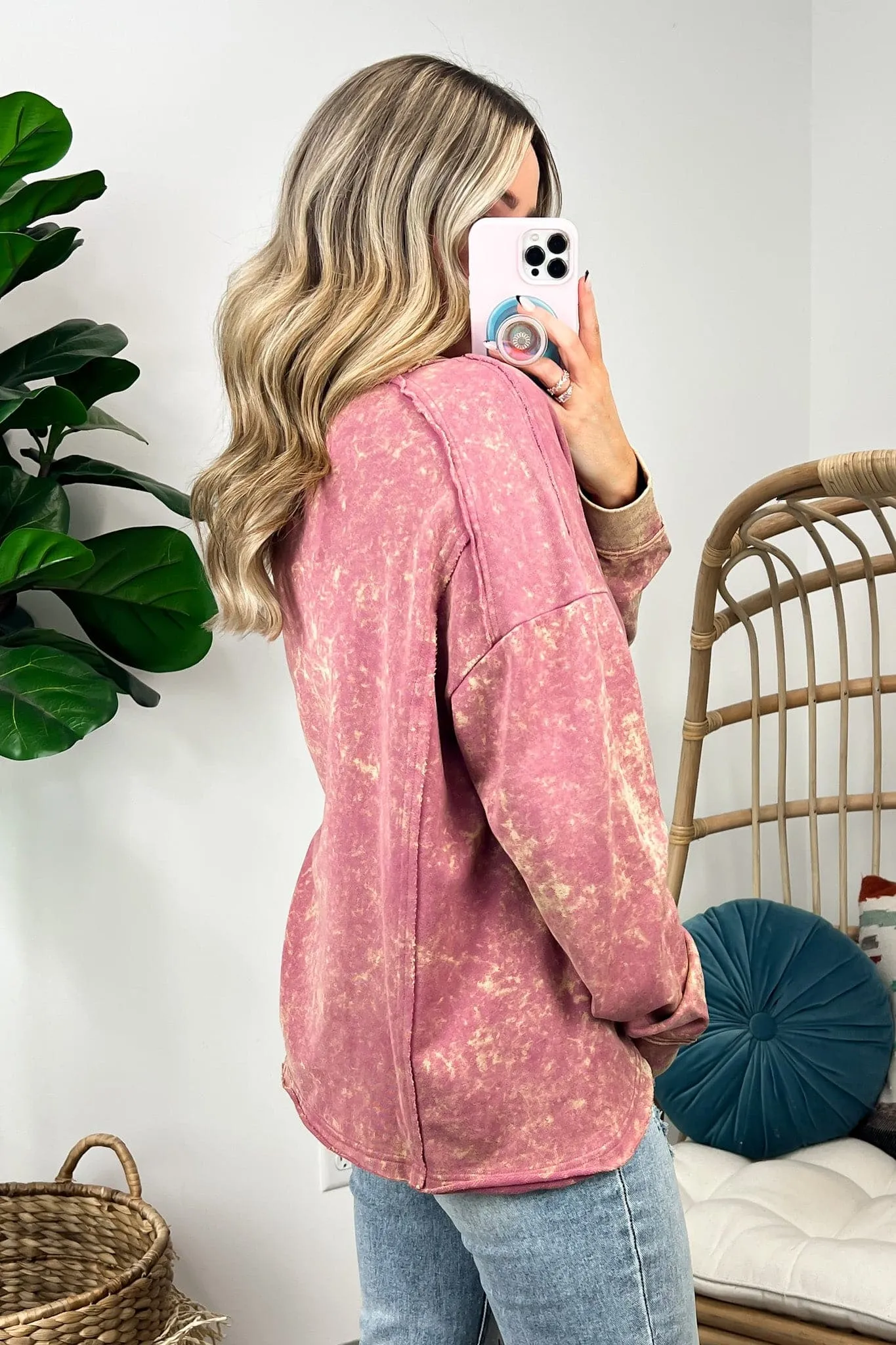 Adelaid Vintage Wash Pullover - BACK IN STOCK
