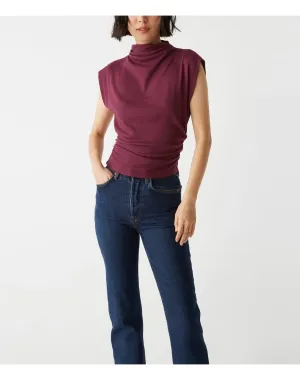 Amara Power Shoulder Tee | Beetroot MICHAEL STARS