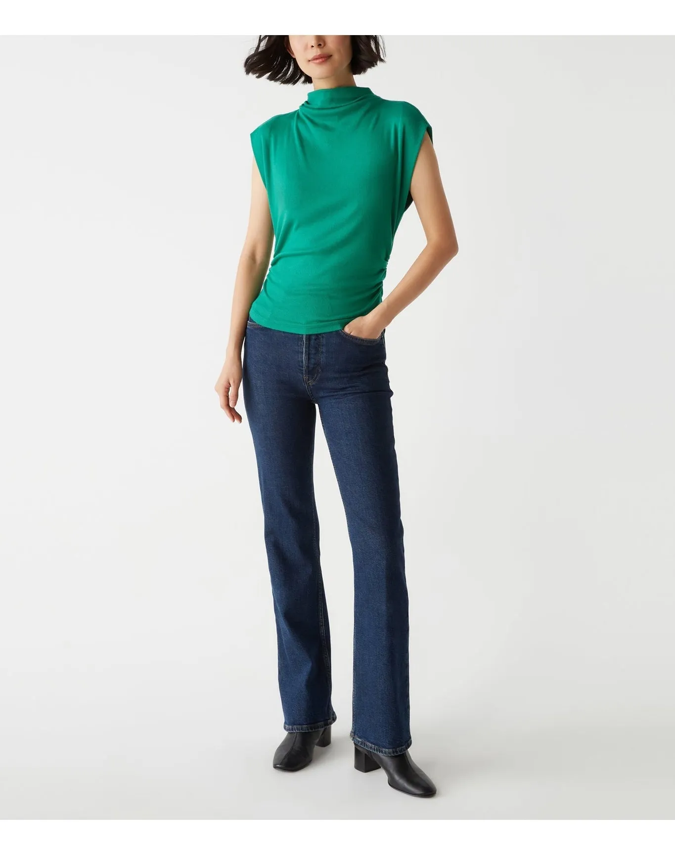 Amara Power Shoulder Tee | Peppermint MICHAEL STARS