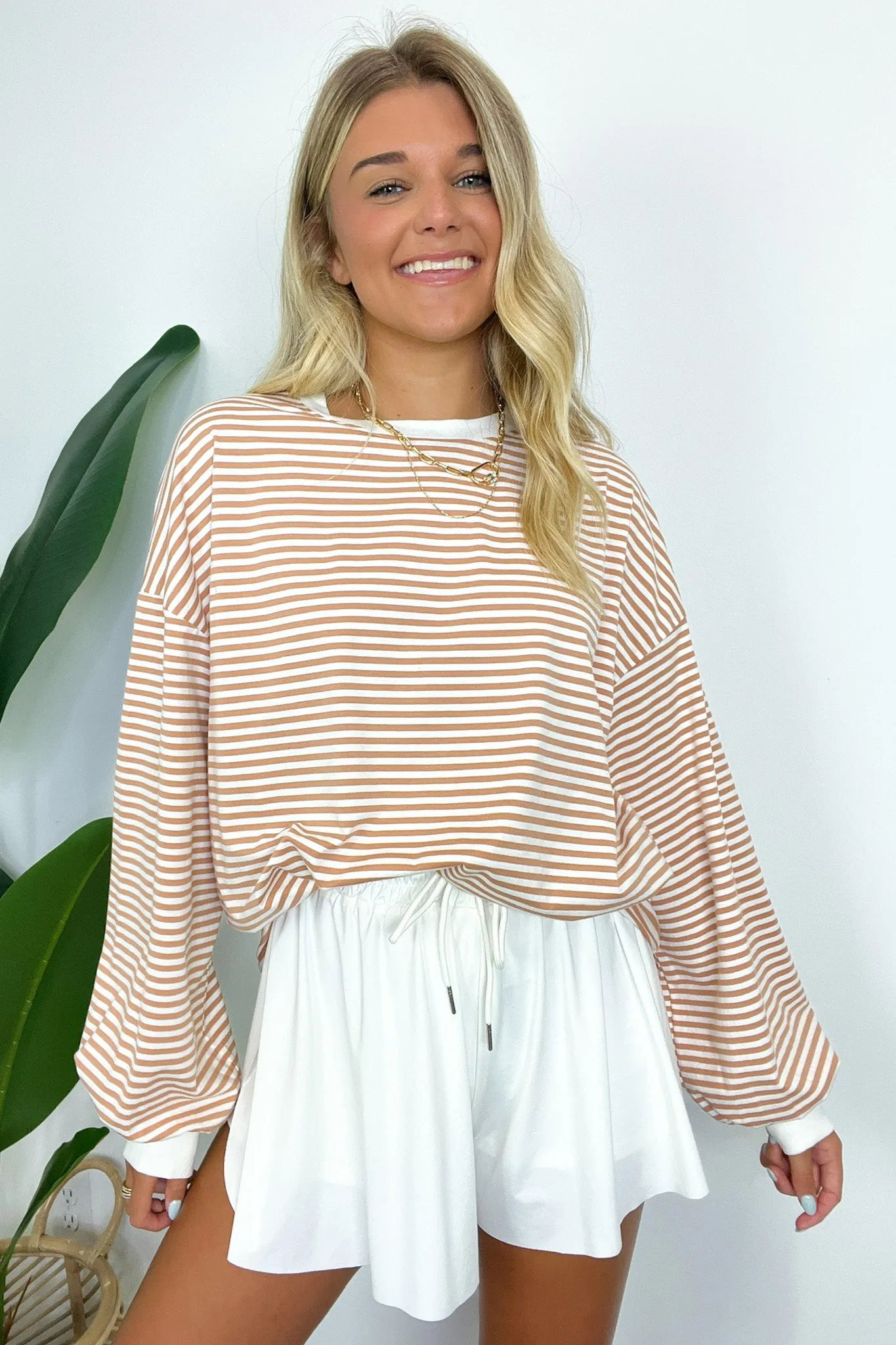 Andie Striped Crewneck Pullover - FINAL SALE