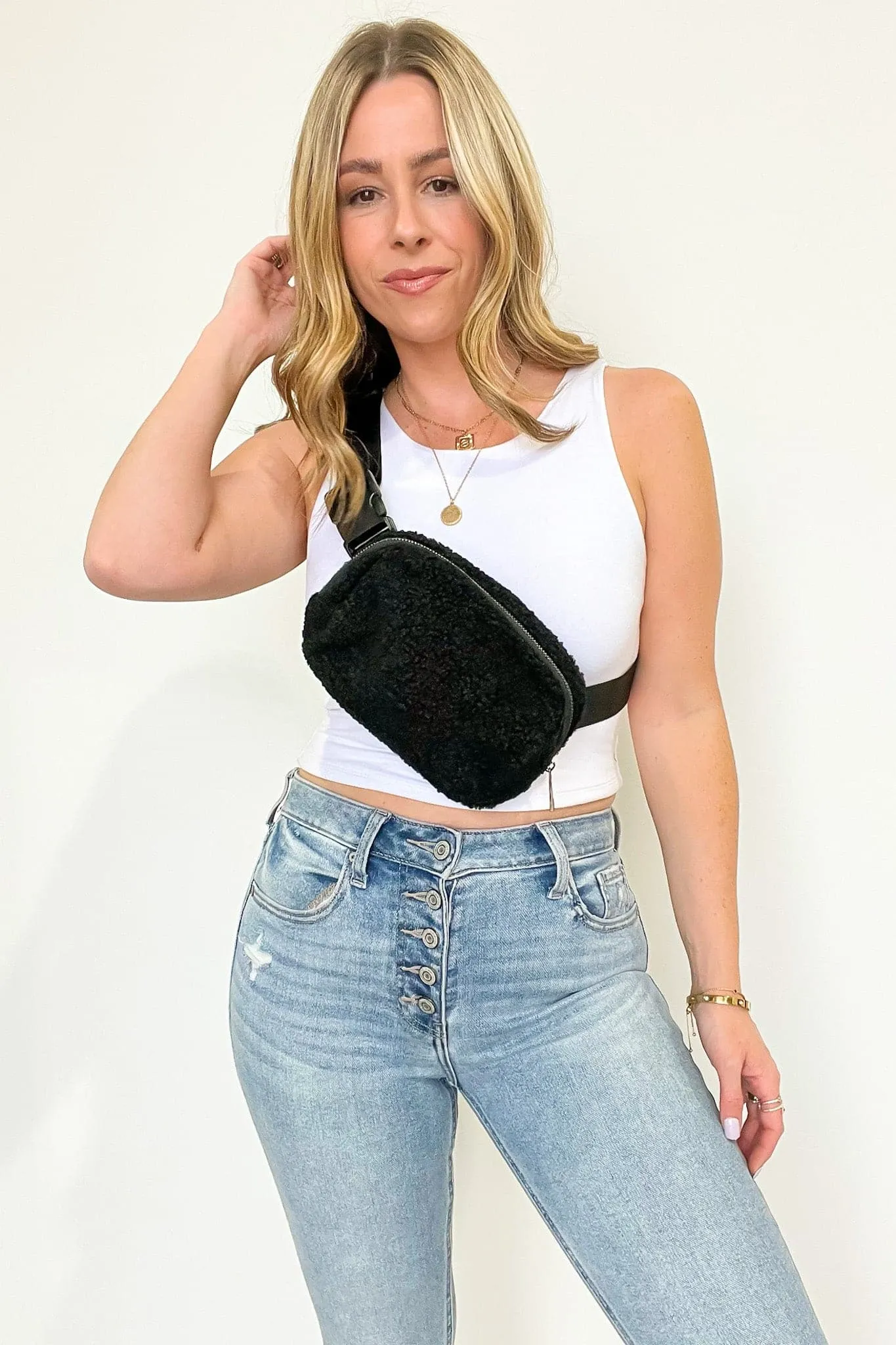 Anywhere Fleece Belt Bag - BACK with GOLD HARDWARE!