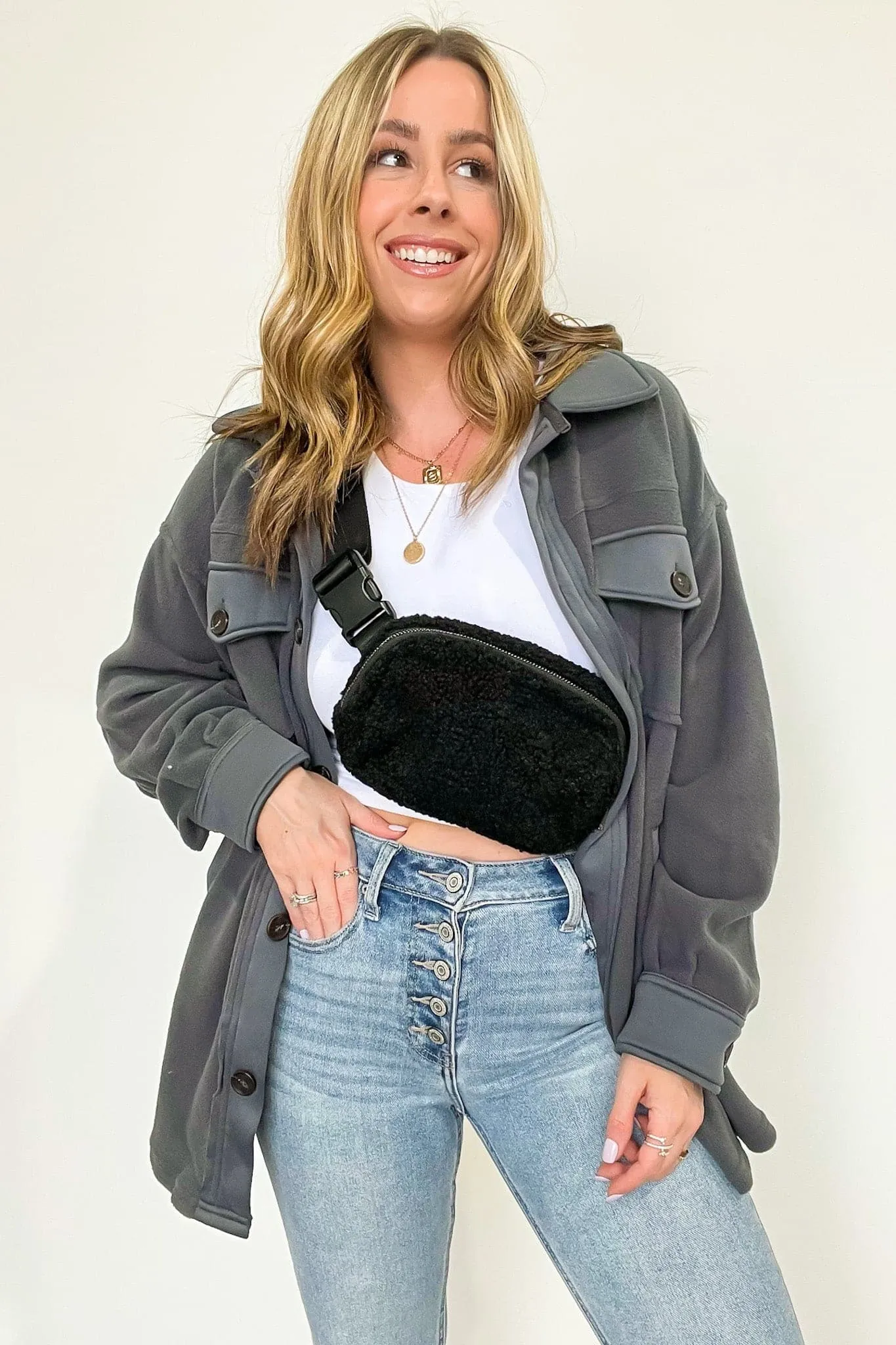 Anywhere Fleece Belt Bag - BACK with GOLD HARDWARE!