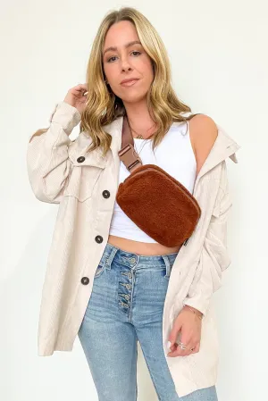 Anywhere Fleece Belt Bag - BACK with GOLD HARDWARE!