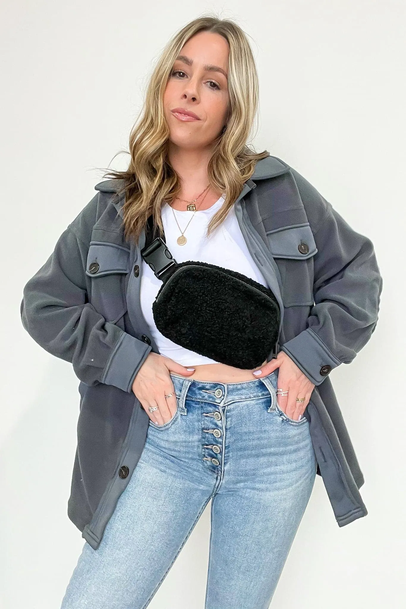 Anywhere Fleece Belt Bag - BACK with GOLD HARDWARE!