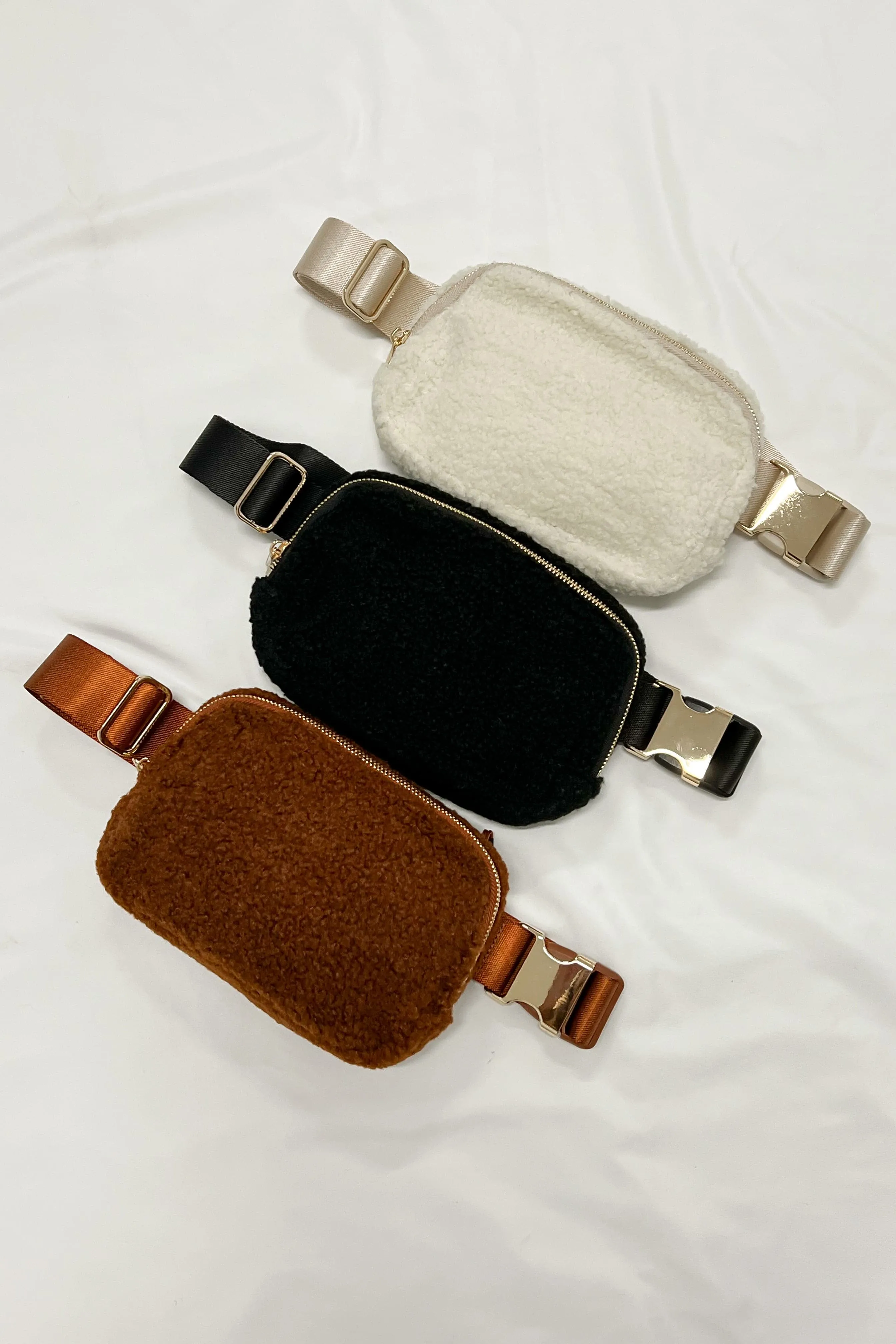 Anywhere Fleece Belt Bag - BACK with GOLD HARDWARE!