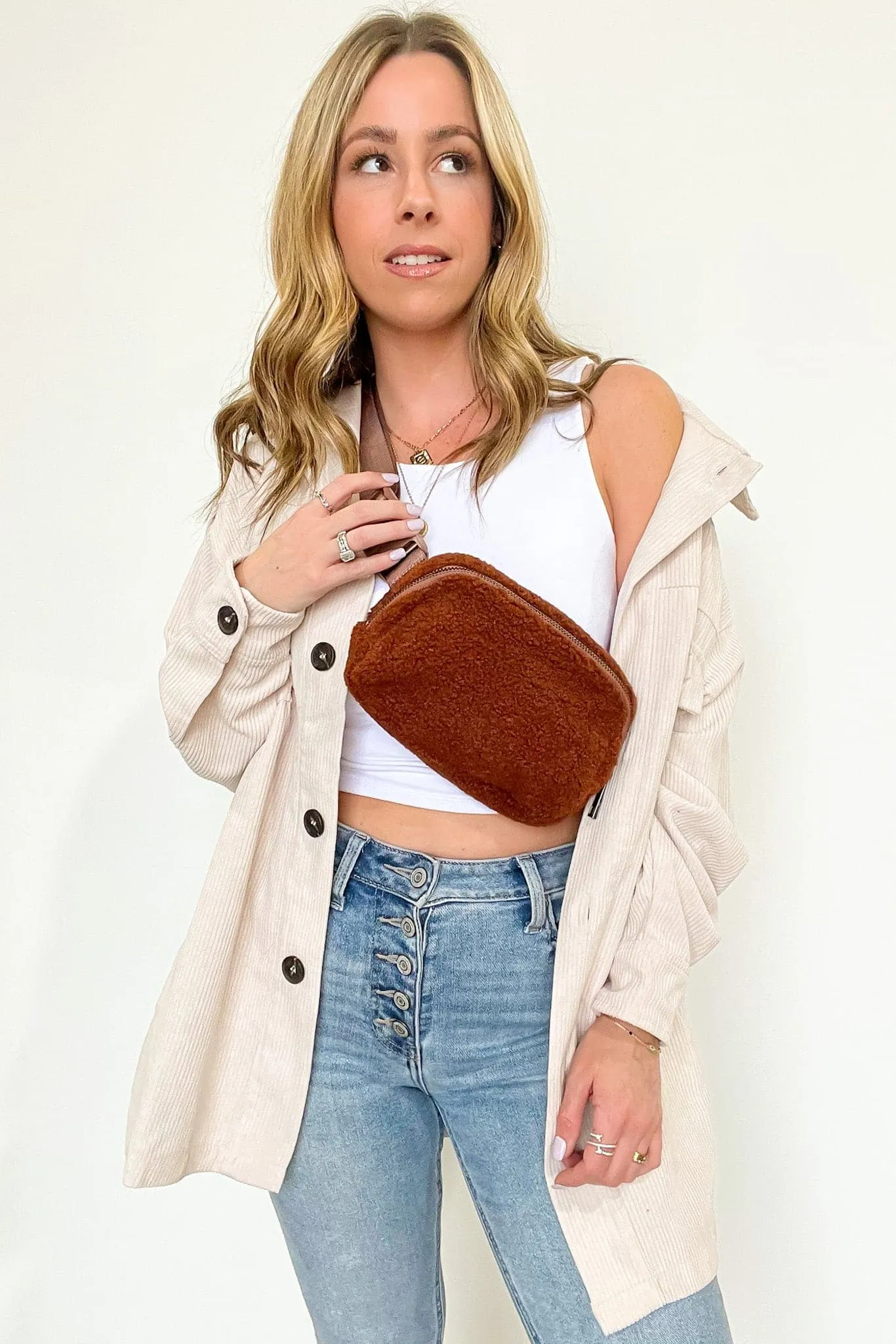 Anywhere Fleece Belt Bag - BACK with GOLD HARDWARE!