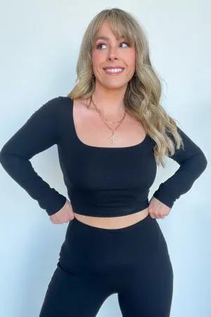 Ayanah Long Sleeve Double Layer Top - FINAL SALE