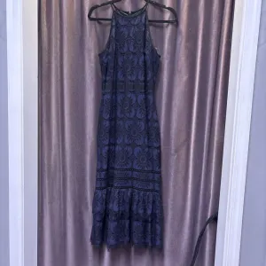 Banana Repubc Lace Print Spaghetti Midi DRESSES 4