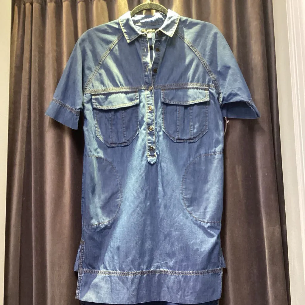 Banana Republic Denim Front Pock DRESSES XS