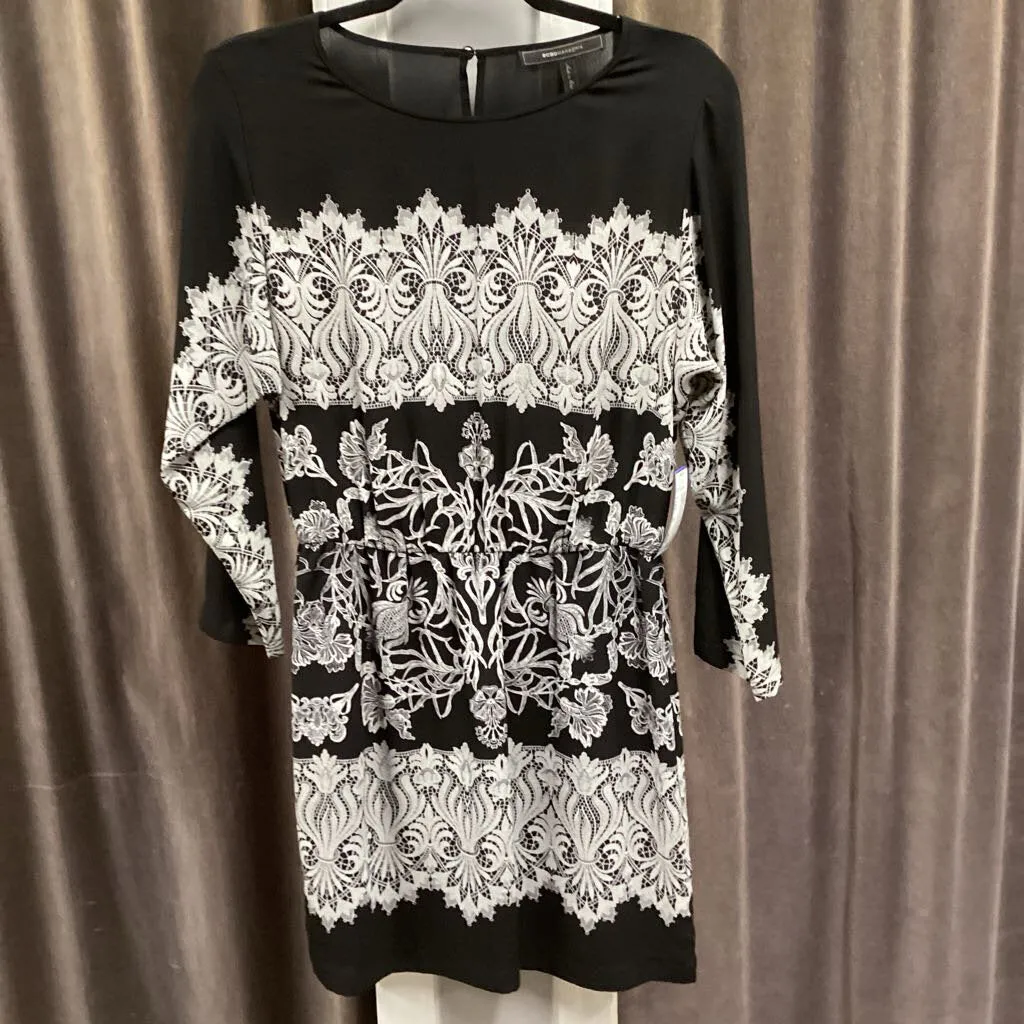 BCBG Elastic Waist/Floral Design DRESSES S