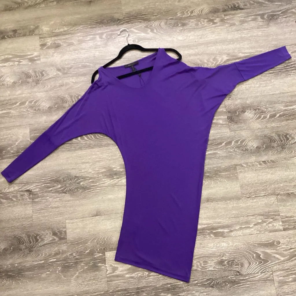 BCBGMaxazria Asymetrical Longsleeve DRESSES XXS