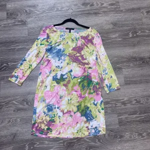 BCBGMaxazria Watercolor LS DRESSES M