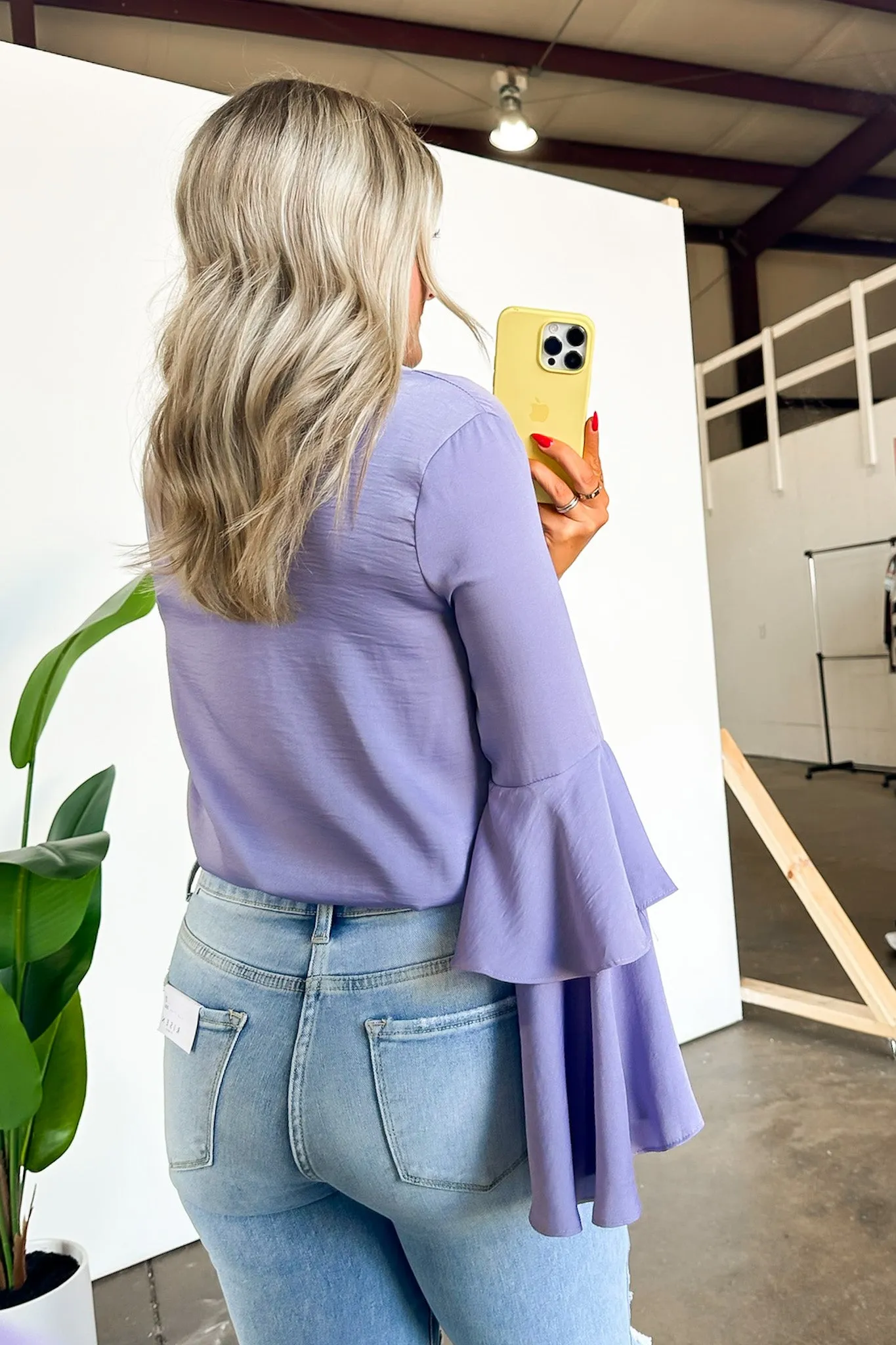 Beloved Darling Ruffle Bell Sleeve Button Bodysuit - FINAL SALE