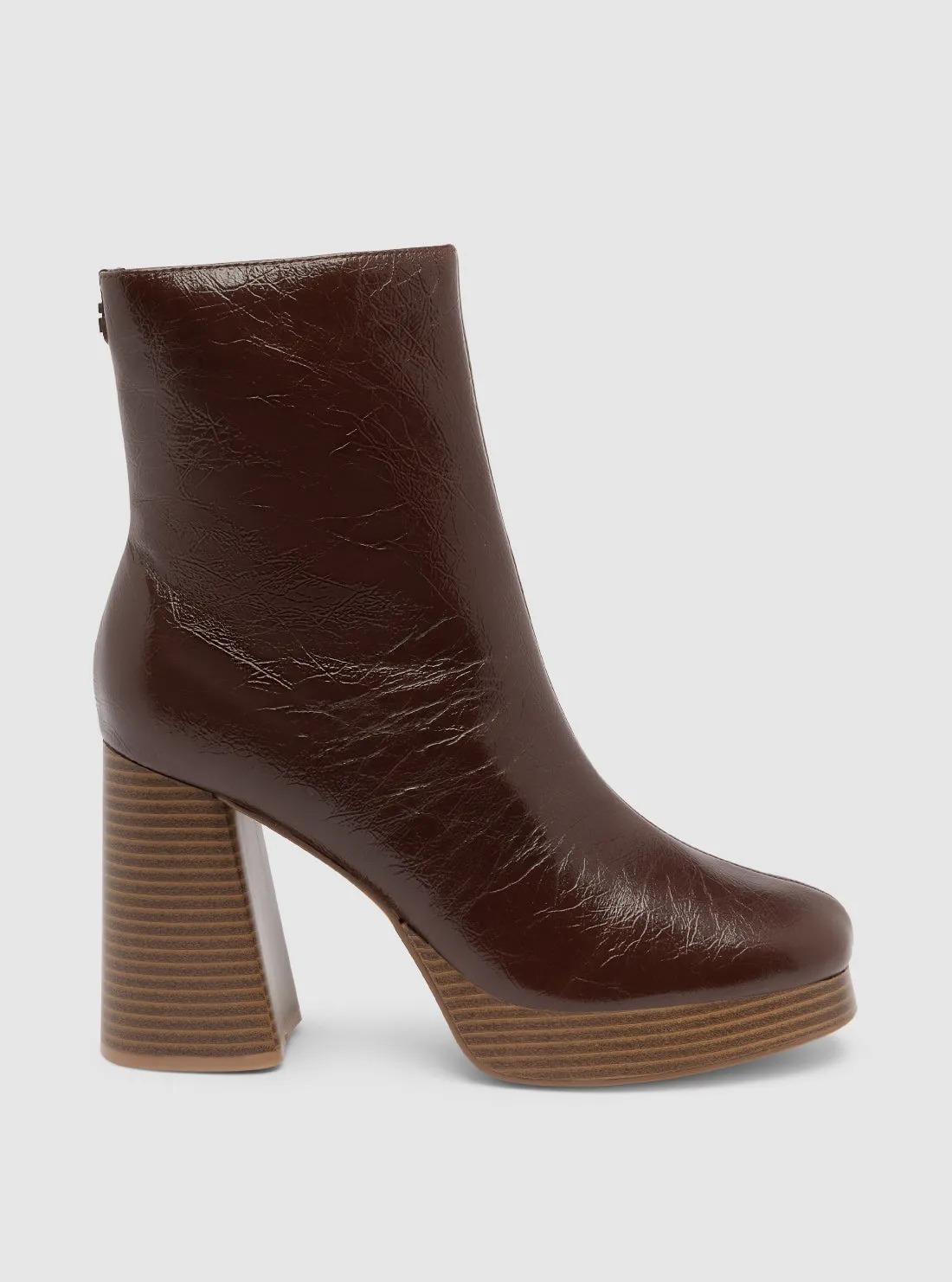 Brown Danca Chunky Boots. Guess