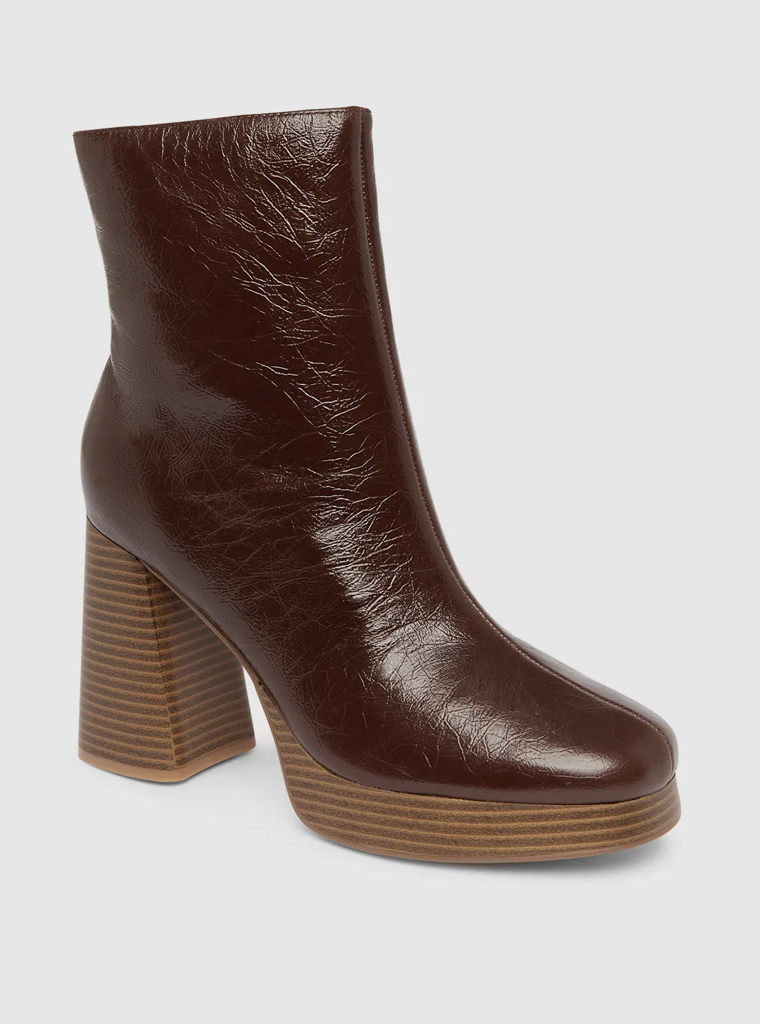 Brown Danca Chunky Boots. Guess