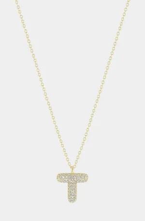 Bubble Letter Necklace "T"