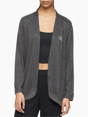 Calvin Klein Aurora Comfort CK Logo Open Front Cardigan - Women