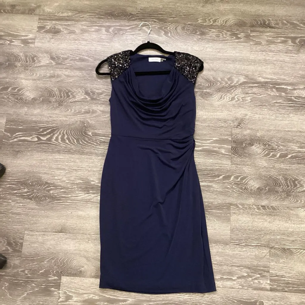 Calvin Klein Cowl Sequin DRESSES 4