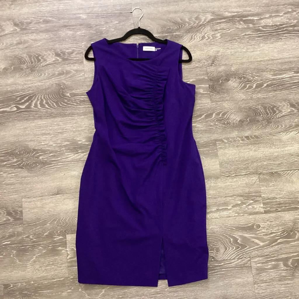 Calvin Klein NWT Rouched Slvlss DRESSES 12