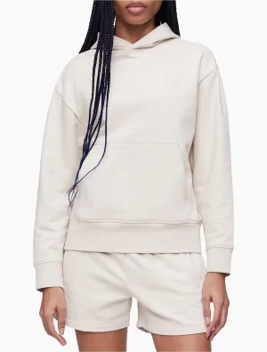 Calvin Klein Relaxed Fit Standard Logo Hoodie - Women