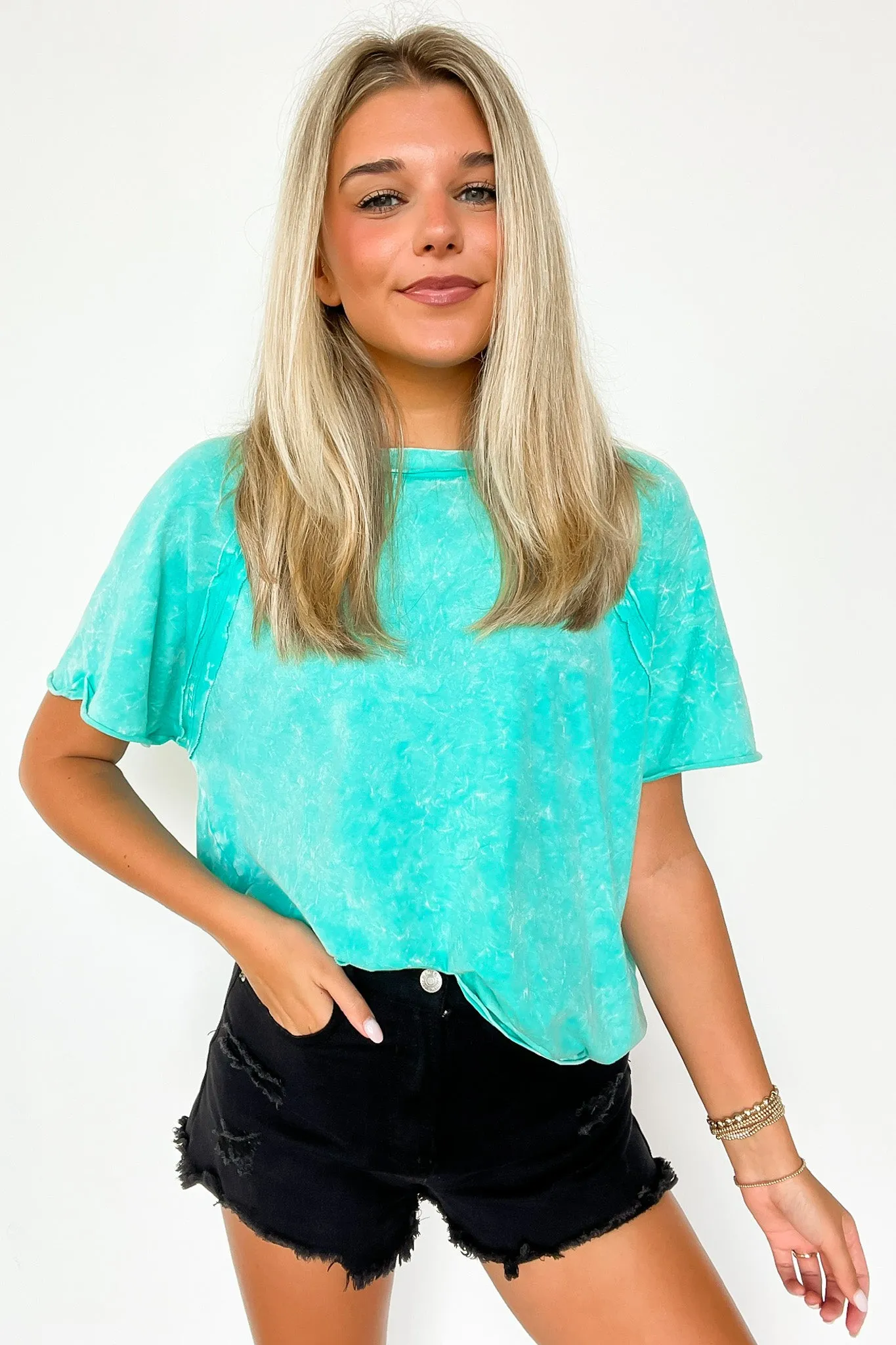 Carowyn Mineral Wash Relaxed Fit Top - BACK IN STOCK