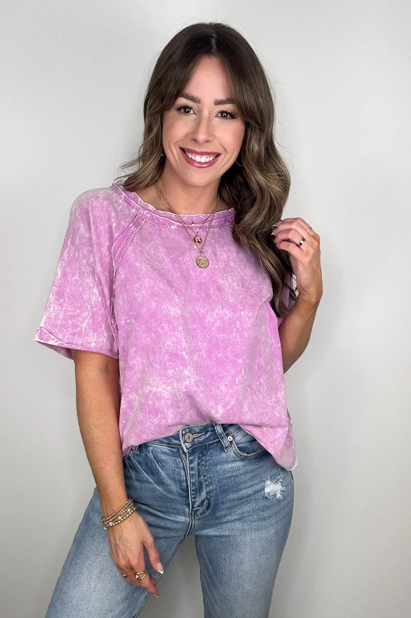 Carowyn Mineral Wash Relaxed Fit Top - BACK IN STOCK