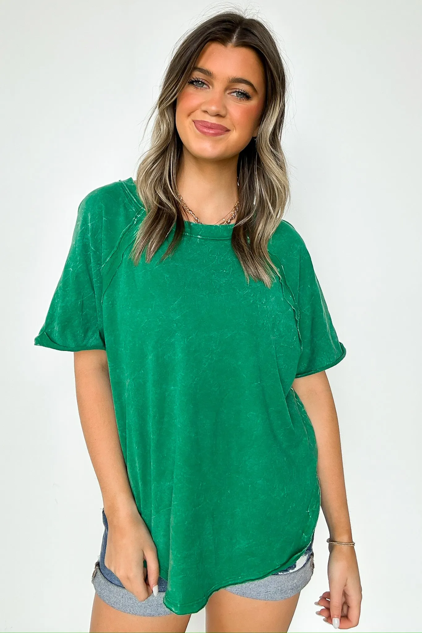 Carowyn Mineral Wash Relaxed Fit Top - BACK IN STOCK