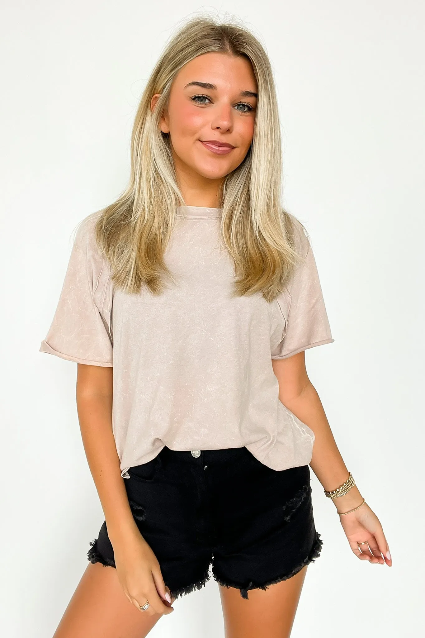 Carowyn Mineral Wash Relaxed Fit Top - BACK IN STOCK