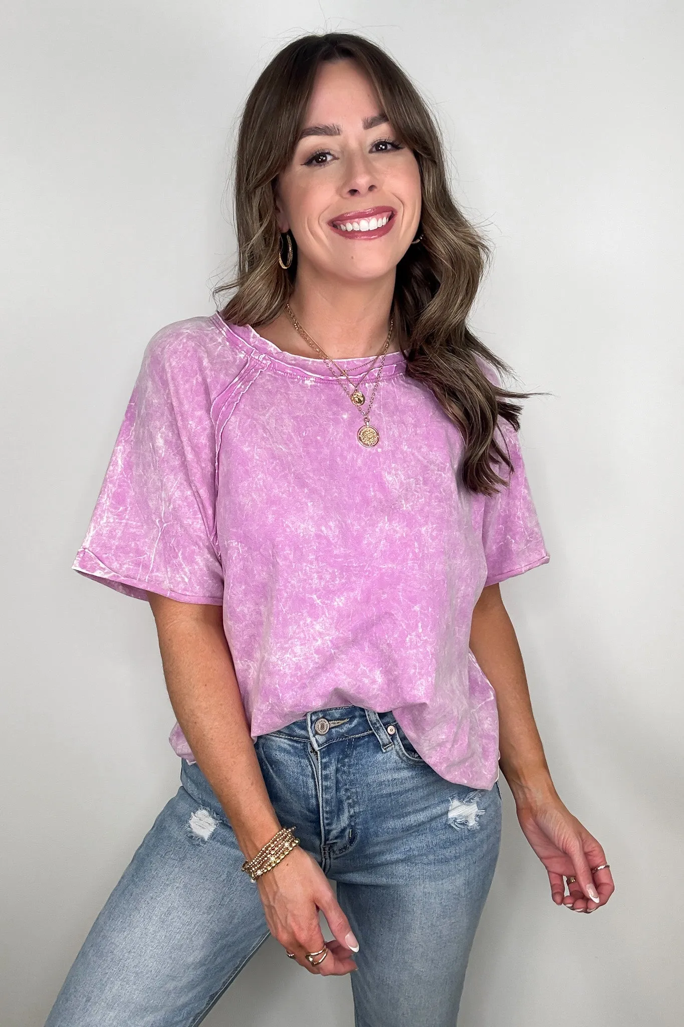 Carowyn Mineral Wash Relaxed Fit Top - BACK IN STOCK