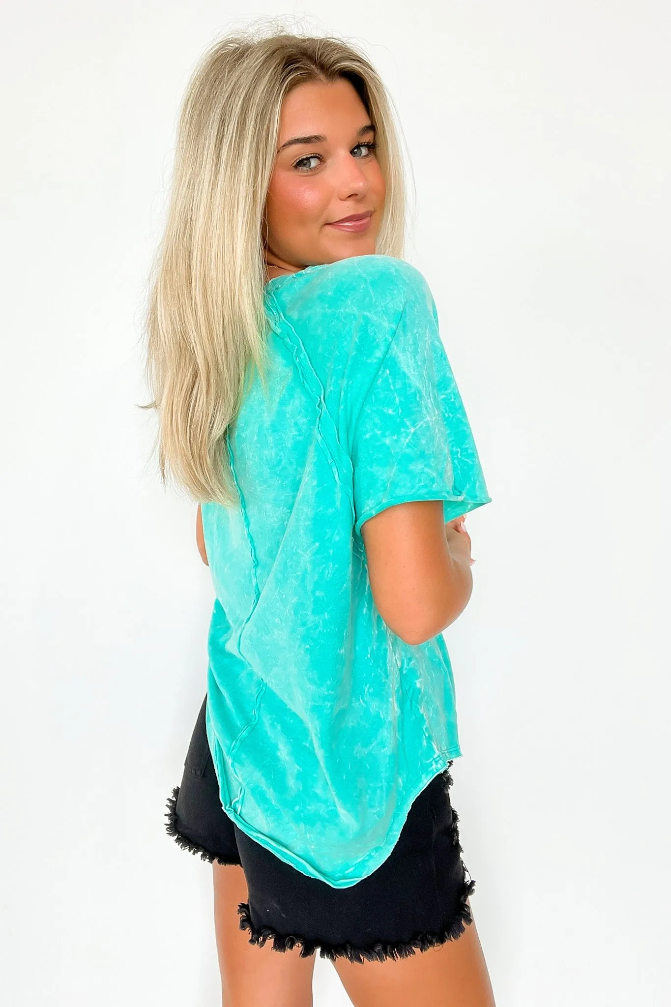 Carowyn Mineral Wash Relaxed Fit Top - BACK IN STOCK