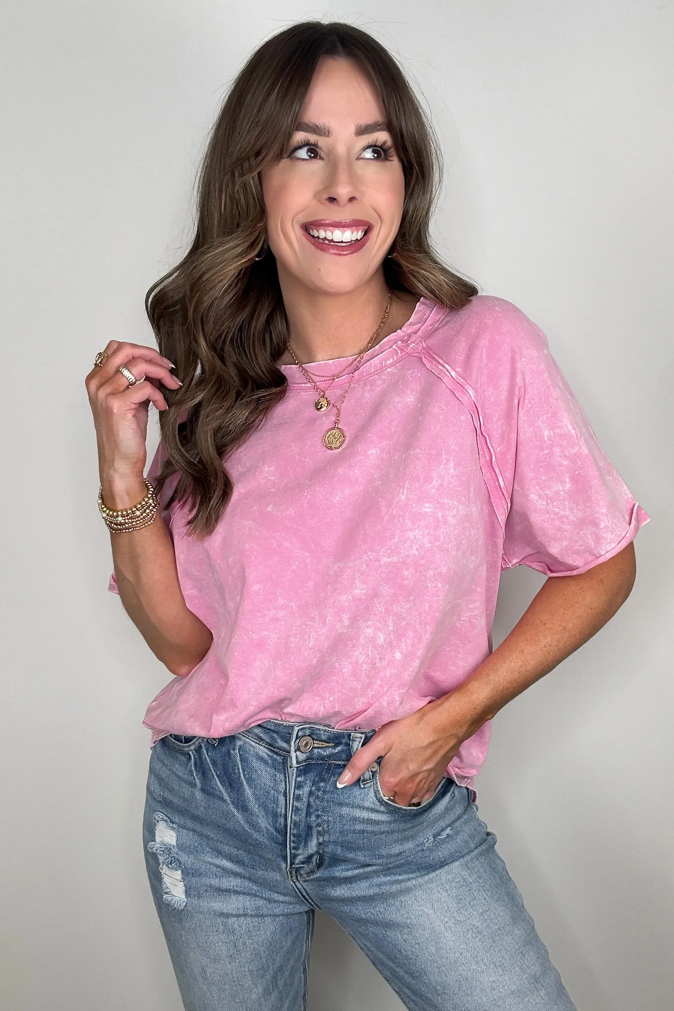Carowyn Mineral Wash Relaxed Fit Top - BACK IN STOCK
