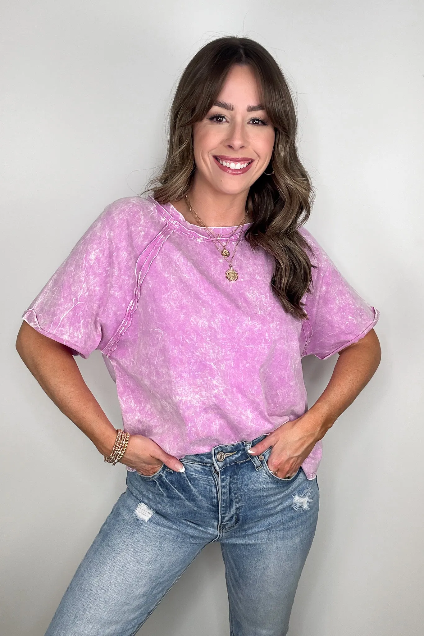 Carowyn Mineral Wash Relaxed Fit Top - BACK IN STOCK