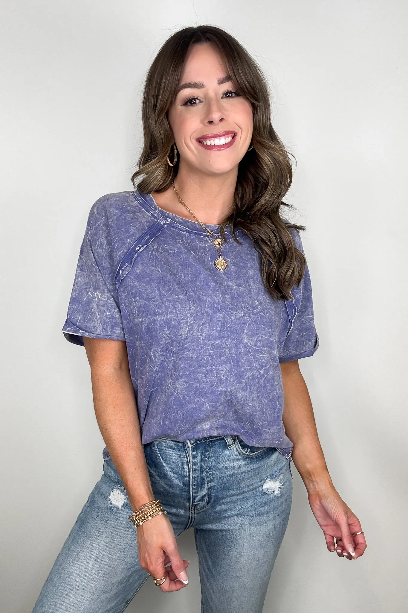 Carowyn Mineral Wash Relaxed Fit Top - BACK IN STOCK