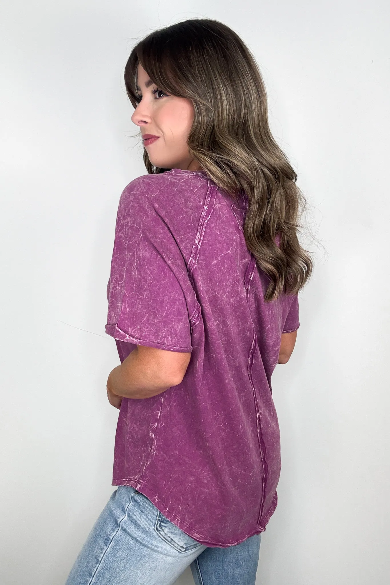 Carowyn Mineral Wash Relaxed Fit Top - BACK IN STOCK