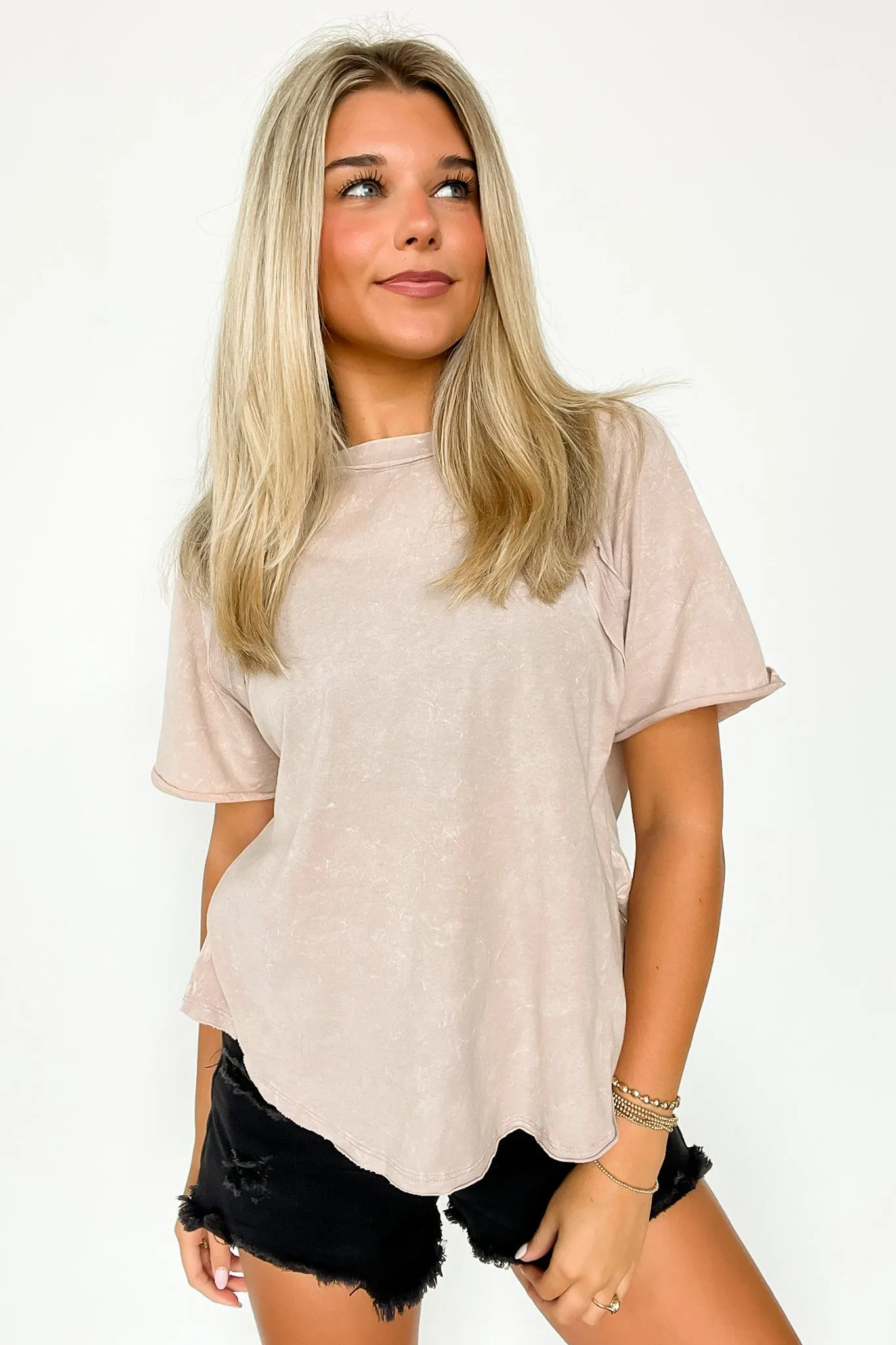 Carowyn Mineral Wash Relaxed Fit Top - BACK IN STOCK