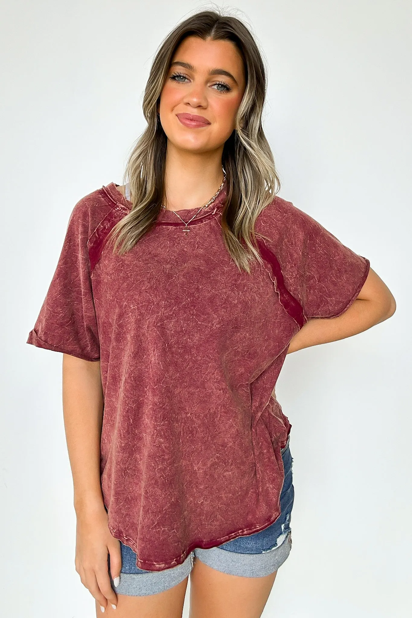 Carowyn Mineral Wash Relaxed Fit Top - BACK IN STOCK