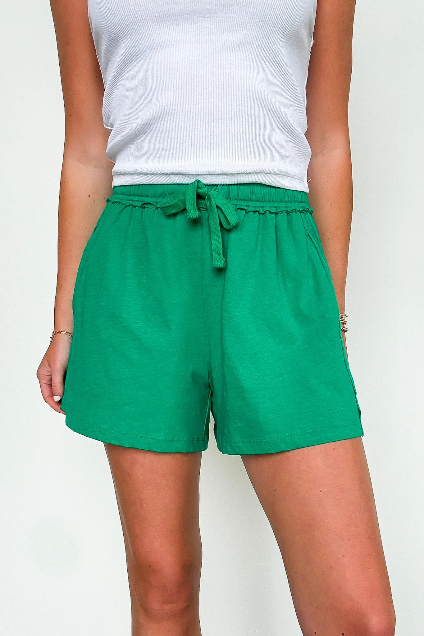 Casual Classic Elastic Waist Shorts