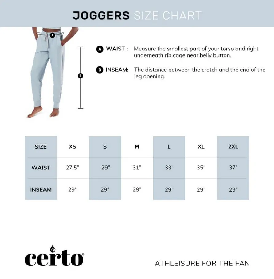 Certo By Northwest NFL Women's Detroit Lions Phase Jogger, Charcoal