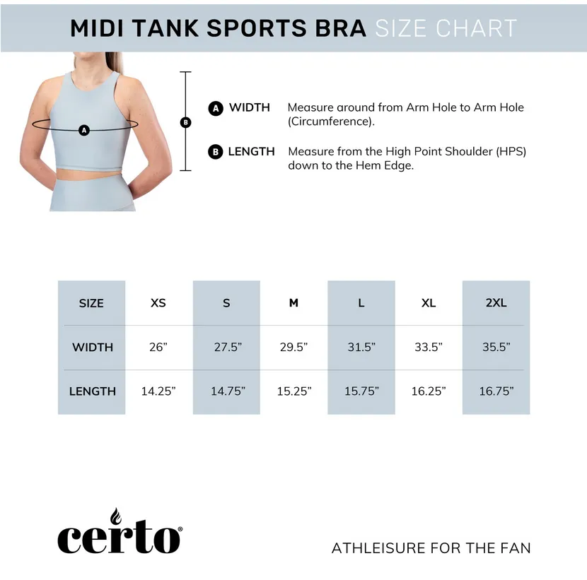 Certo By Northwest NFL Women's Philadelphia Eagles Crosstown Midi Bra, Black