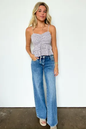 Chanelle Super Stretch Mid Rise Straight Jeans