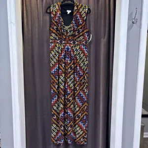 Chicos Pleat Print Maxi DRESSES 1