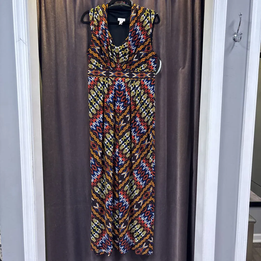 Chicos Pleat Print Maxi DRESSES 1