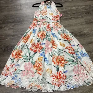 Christy Lynn Halter Floral Maxi DRESSES M