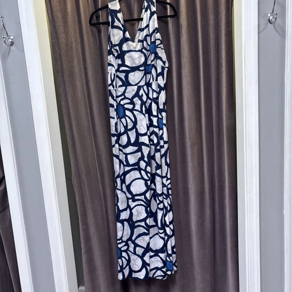 Ciara Sun Wo Printed Vneck Maxi DRESSES L