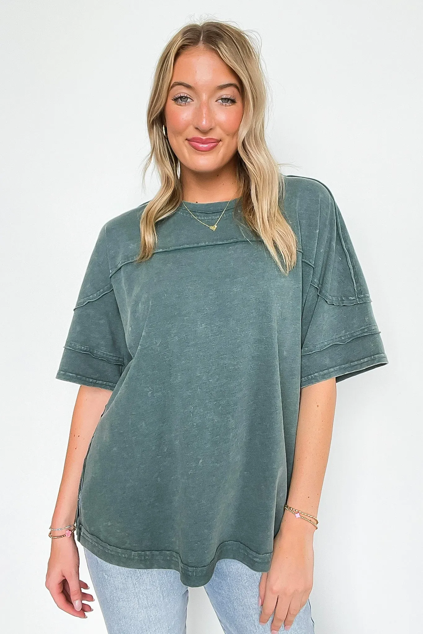 Claudia Short Sleeve Relaxed Top
