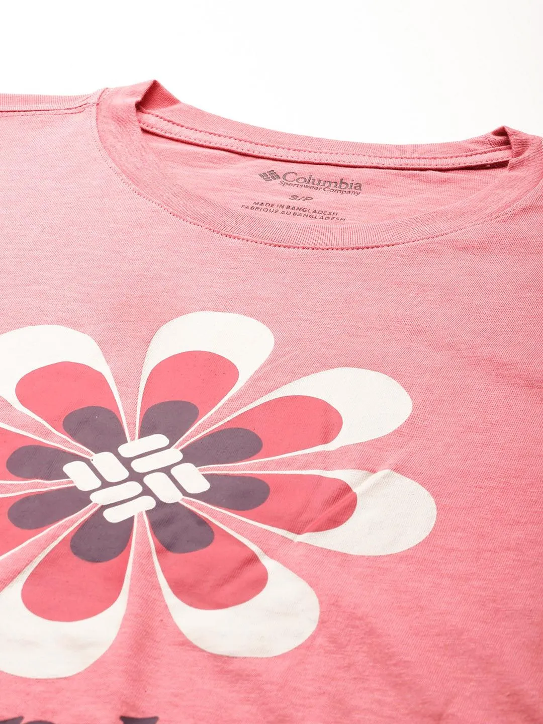 Columbia Women Pink Trek Relaxed Tshirt