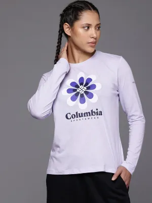 Columbia Women Purple Trek Relaxed Tshirt