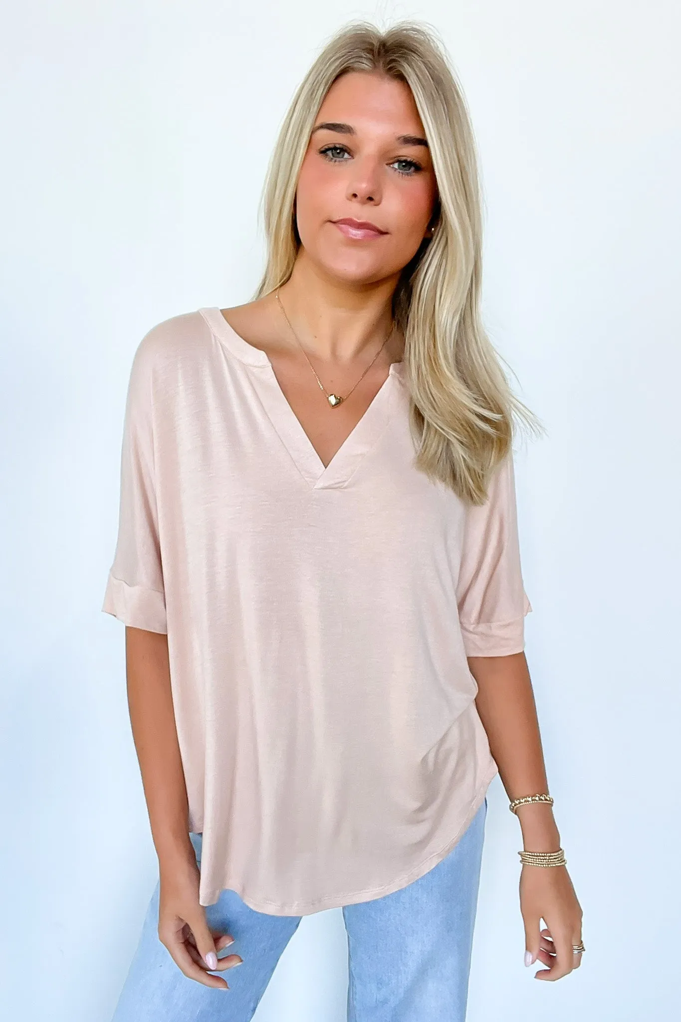 Cosentino Short Sleeve V-Neck Top - FINAL SALE